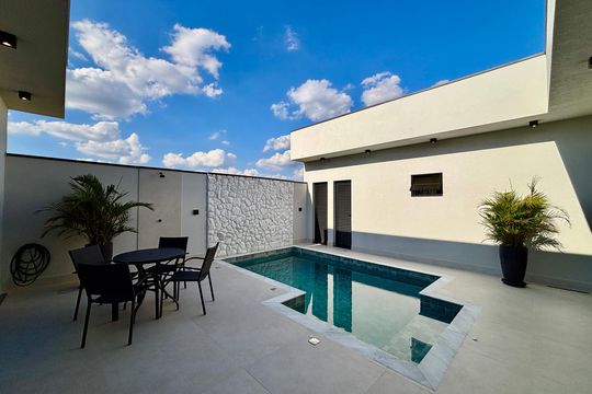 Área externa de casa de condomínio à venda com 3 quartos, 202m² em Jardim Park Real, Indaiatuba