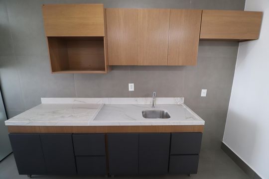 Cozinha de apartamento para alugar com 2 quartos, 78m² em Jardim Sul, Uberlândia