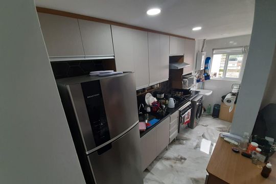 Cozinha de apartamento à venda com 2 quartos, 48m² em Taquara, Rio de Janeiro