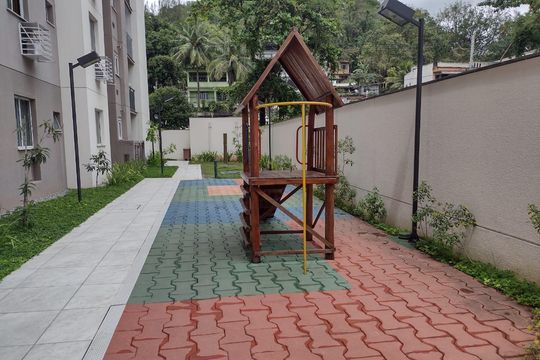 Área externa de apartamento à venda com 2 quartos, 48m² em Taquara, Rio de Janeiro