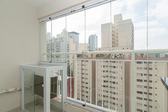 Varanda do Quarto de kitnet/studio para alugar com 1 quarto, 25m² em Bela Vista, São Paulo