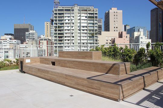 Área comum - Terraço de apartamento para alugar com 1 quarto, 37m² em Bela Vista, São Paulo
