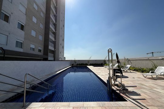 Area Comum - Piscina de apartamento para alugar com 2 quartos, 47m² em Vila das Bandeiras, Guarulhos