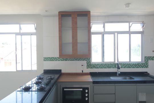 Cozinha de apartamento para alugar com 3 quartos, 140m² em Itapoã, Belo Horizonte