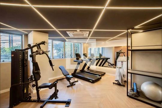 Área comum - Academia de apartamento para alugar com 1 quarto, 33m² em Vila Clementino, São Paulo