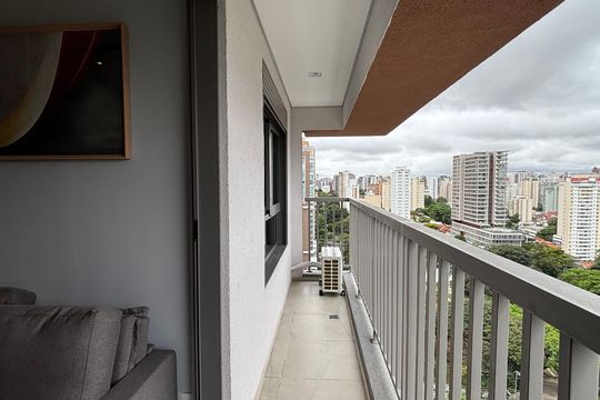 Sacada de apartamento para alugar com 1 quarto, 33m² em Vila Clementino, São Paulo