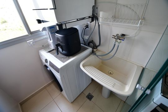 Área de Serviço de apartamento para alugar com 2 quartos, 50m² em Jardim Myrian Moreira da Costa, Campinas