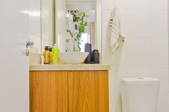 Banheiro de apartamento à venda com 1 quarto, 28m² em Casa Verde, São Paulo