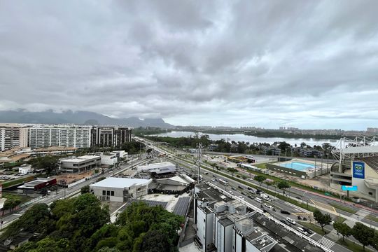 Vista da Varanda de apartamento à venda com 2 quartos, 70m² em Barra da Tijuca, Rio de Janeiro