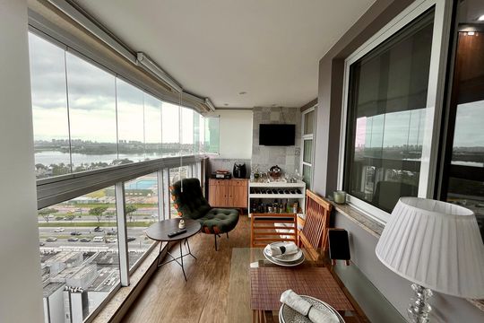 Varanda da Sala de apartamento à venda com 2 quartos, 70m² em Barra da Tijuca, Rio de Janeiro