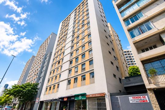 Fachada de apartamento para alugar com 1 quarto, 33m² em Bela Vista, São Paulo