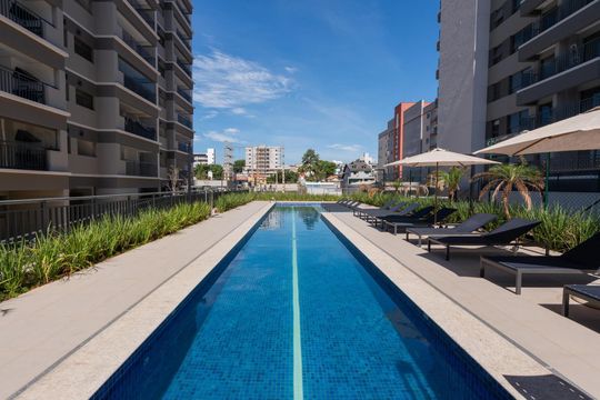 Área comum de apartamento à venda com 1 quarto, 29m² em Vila Guilhermina, São Paulo