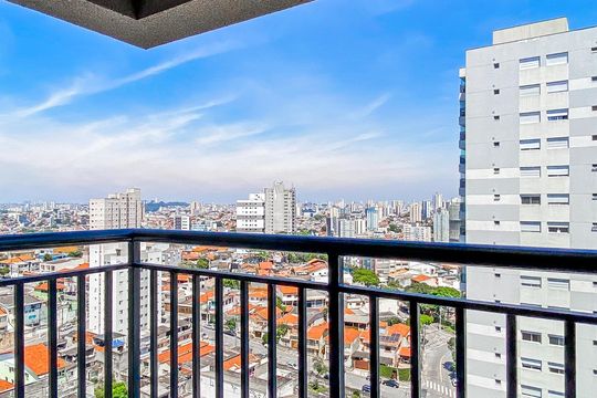 Varanda de apartamento à venda com 1 quarto, 29m² em Vila Guilhermina, São Paulo