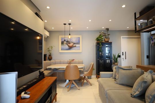 Sala de apartamento à venda com 2 quartos, 69m² em Vila Osasco, Osasco