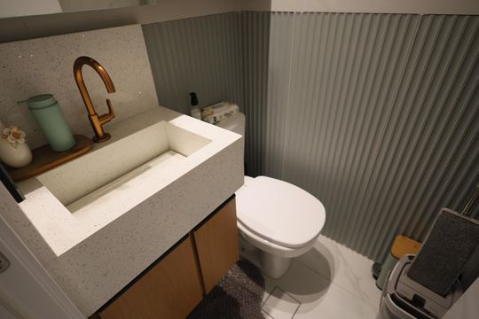 Lavabo de apartamento à venda com 2 quartos, 69m² em Vila Osasco, Osasco