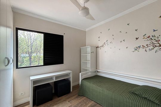 Quarto 2 de apartamento para alugar com 3 quartos, 78m² em Vila Andrade, São Paulo