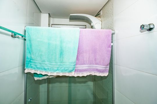 Banheiro do Quarto 2 de apartamento à venda com 2 quartos, 60m² em Santa Monica, Belo Horizonte