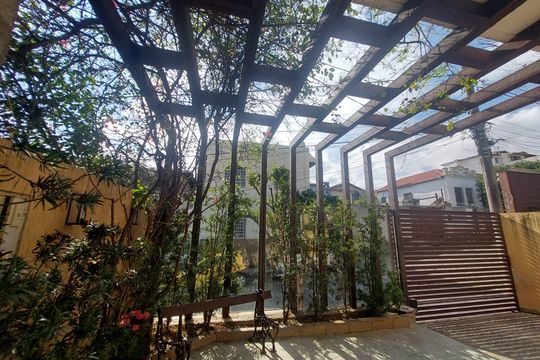 varanda garagem de casa à venda com 5 quartos, 341m² em Carlos Prates, Belo Horizonte