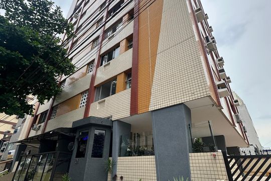 Fachada do Prédio de apartamento para alugar com 1 quarto, 52m² em Itararé, São Vicente