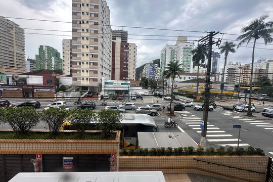 Vista da Sala de apartamento para alugar com 1 quarto, 52m² em Itararé, São Vicente
