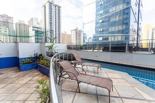 Área comum - Piscina de apartamento para alugar com 2 quartos, 119m² em Centro, Belo Horizonte