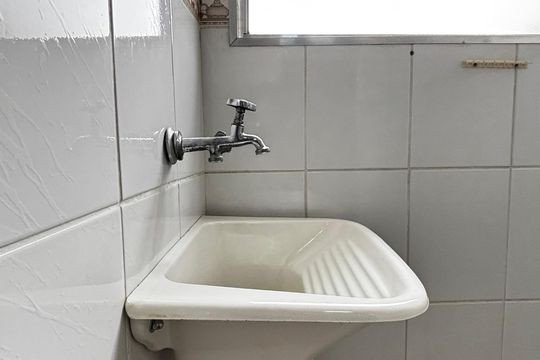 Área de Serviço de apartamento à venda com 2 quartos, 54m² em Vila Aquilino, Santo André