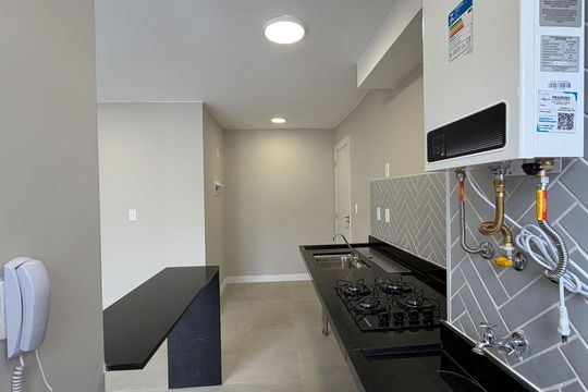 Cozinha e Área de Serviço de apartamento para alugar com 2 quartos, 42m² em Jabaquara, Santos
