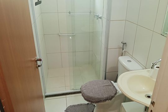 Banheiro da Suíte de apartamento para alugar com 2 quartos, 65m² em Jardim Oriente, São José dos Campos