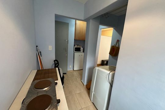 Cozinha de apartamento para alugar com 1 quarto, 41m² em Itararé, São Vicente