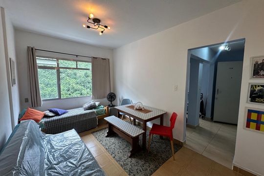 Sala de apartamento para alugar com 1 quarto, 41m² em Itararé, São Vicente