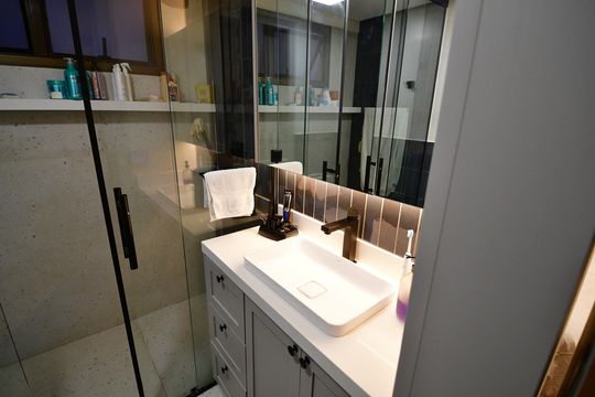 Banheiro Suíte de apartamento à venda com 4 quartos, 102m² em Chácara Primavera, Campinas