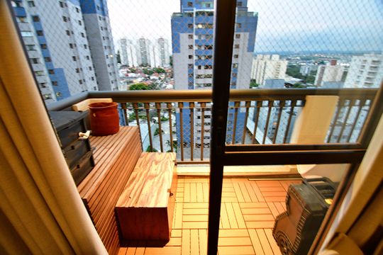 Quarto 1 - Sacada de apartamento à venda com 4 quartos, 102m² em Chácara Primavera, Campinas