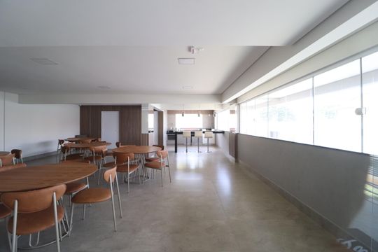 Área comum - Salão de festas de apartamento para alugar com 3 quartos, 99m² em Santa Mônica, Uberlândia