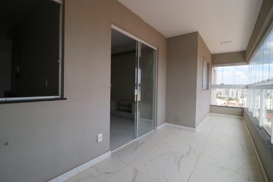 Varanda da Sala de apartamento para alugar com 3 quartos, 99m² em Santa Mônica, Uberlândia