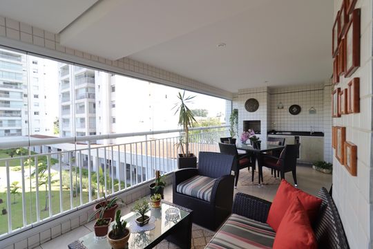 Varanda de apartamento à venda com 3 quartos, 136m² em Jurubatuba, São Paulo