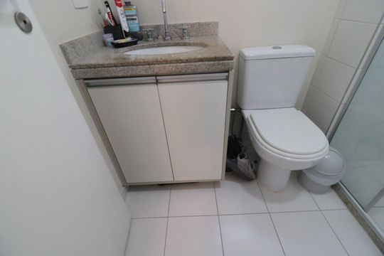 Banheiro da Suíte 3 de apartamento à venda com 3 quartos, 136m² em Jurubatuba, São Paulo