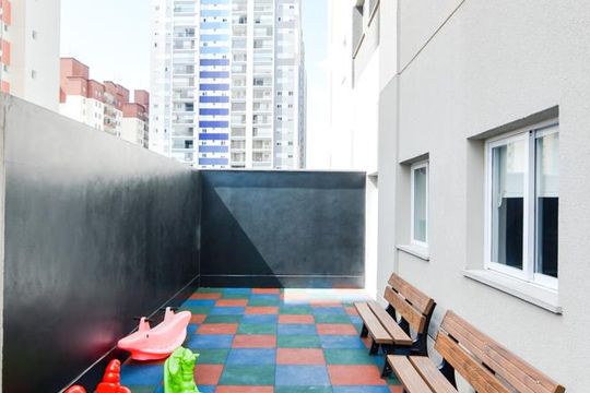 Área comum - Churrasqueira de apartamento para alugar com 1 quarto, 35m² em Picanço, Guarulhos