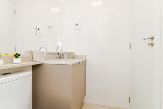 Banheiro de apartamento para alugar com 1 quarto, 35m² em Picanço, Guarulhos