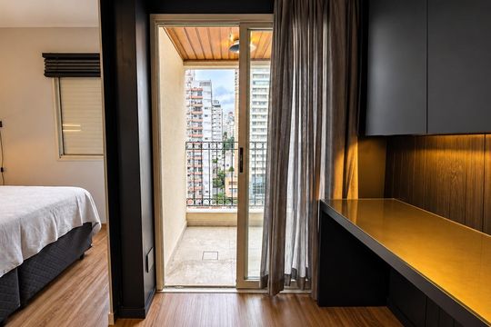 Sala de apartamento à venda com 1 quarto, 42m² em Pinheiros, São Paulo