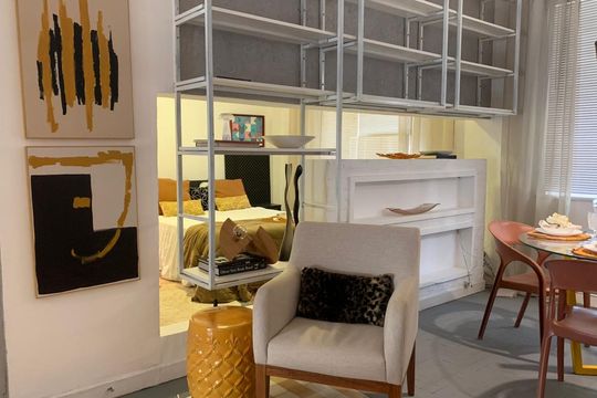 Sala de apartamento à venda com 1 quarto, 78m² em Santa Ifigênia, São Paulo