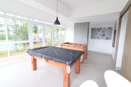 Área comum - Sala de jogos de apartamento para alugar com 2 quartos, 56m² em Bela Vista, Osasco