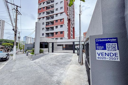 Fachada com Placa de apartamento à venda com 2 quartos, 48m² em Vila Esperança, São Paulo