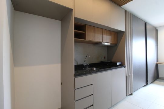 Cozinha de kitnet/studio para alugar com 1 quarto, 25m² em Vila Olímpia, São Paulo