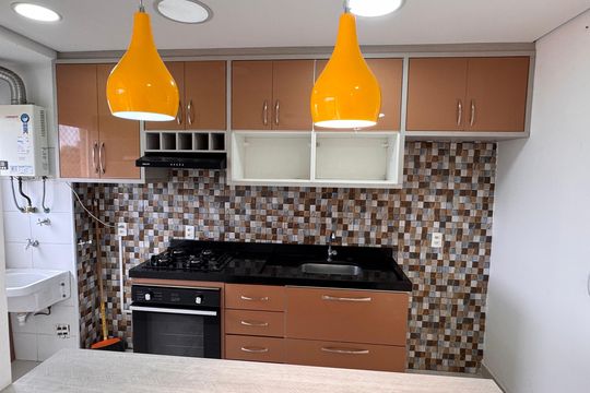 Cozinha - Armários de apartamento para alugar com 2 quartos, 60m² em Jardim Petropolis, Cotia