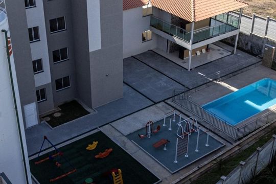 Vista de apartamento para alugar com 2 quartos, 43m² em Chácara Contagem, Contagem