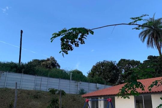 Área externa de apartamento para alugar com 2 quartos, 43m² em Chácara Contagem, Contagem