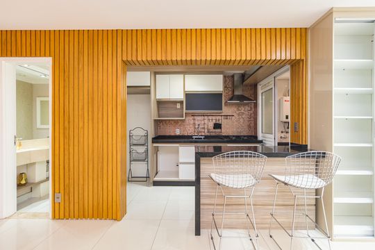 Cozinha de apartamento para alugar com 2 quartos, 94m² em Vila Regente Feijó, São Paulo