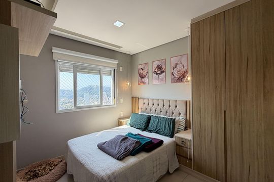 Suite de apartamento para alugar com 2 quartos, 64m² em Campo Grande, Santos