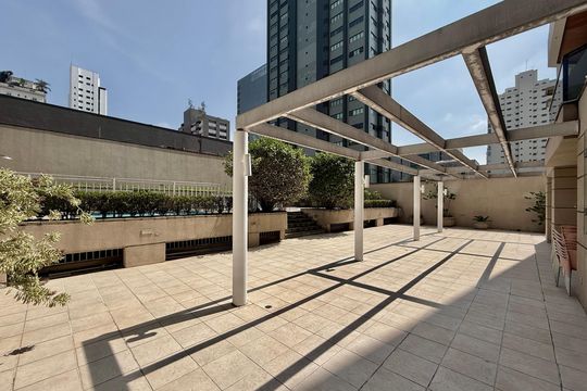 Área comum de apartamento para alugar com 1 quarto, 47m² em Campo Belo, São Paulo