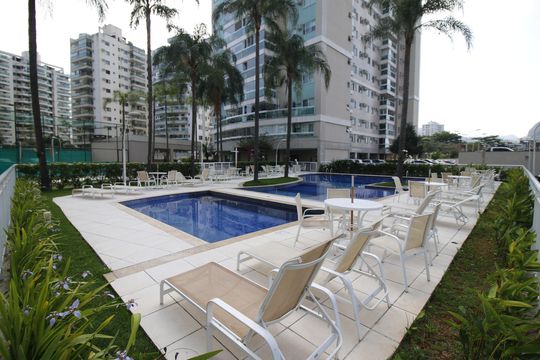 Área comum de apartamento à venda com 4 quartos, 102m² em Barra Olímpica, Rio de Janeiro